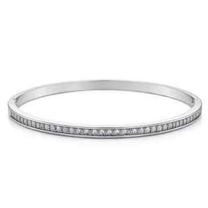 Bracelete cravejado transparente